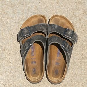 Birkenstock Arizona Oiled Leather Iron 38